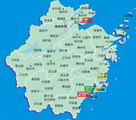 图二:浙江地图